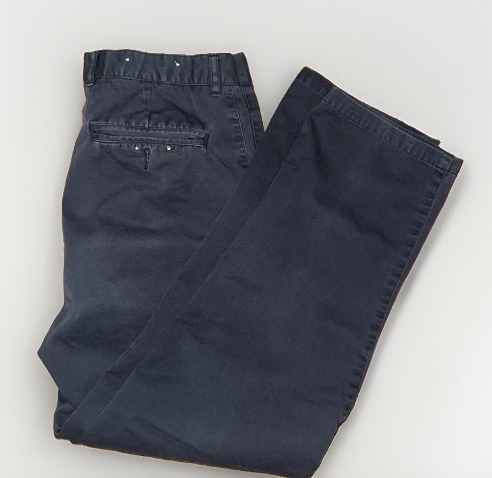 Vintage Sears Roebuck Chinos 34x31 Navy USA Preppy Outdoors